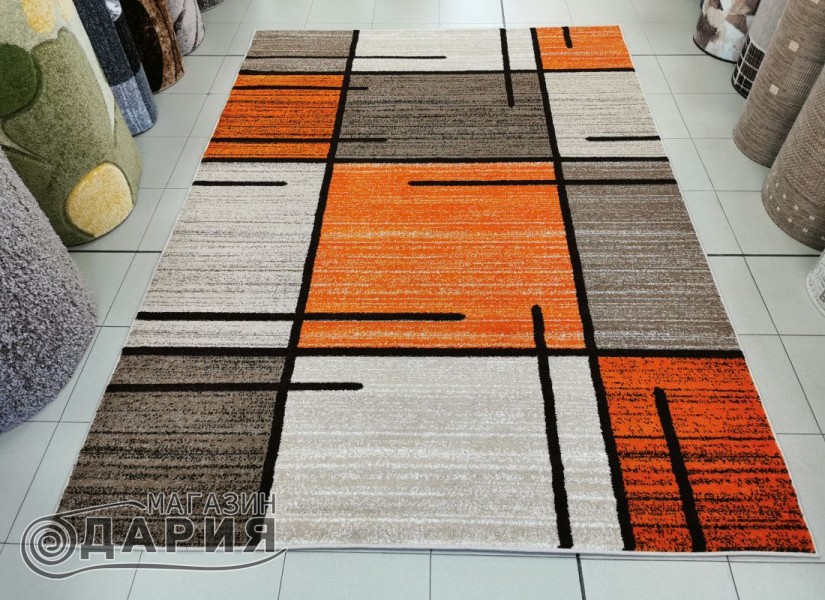 Тъкан килим MAGNOLIA 704 d.beige/orange